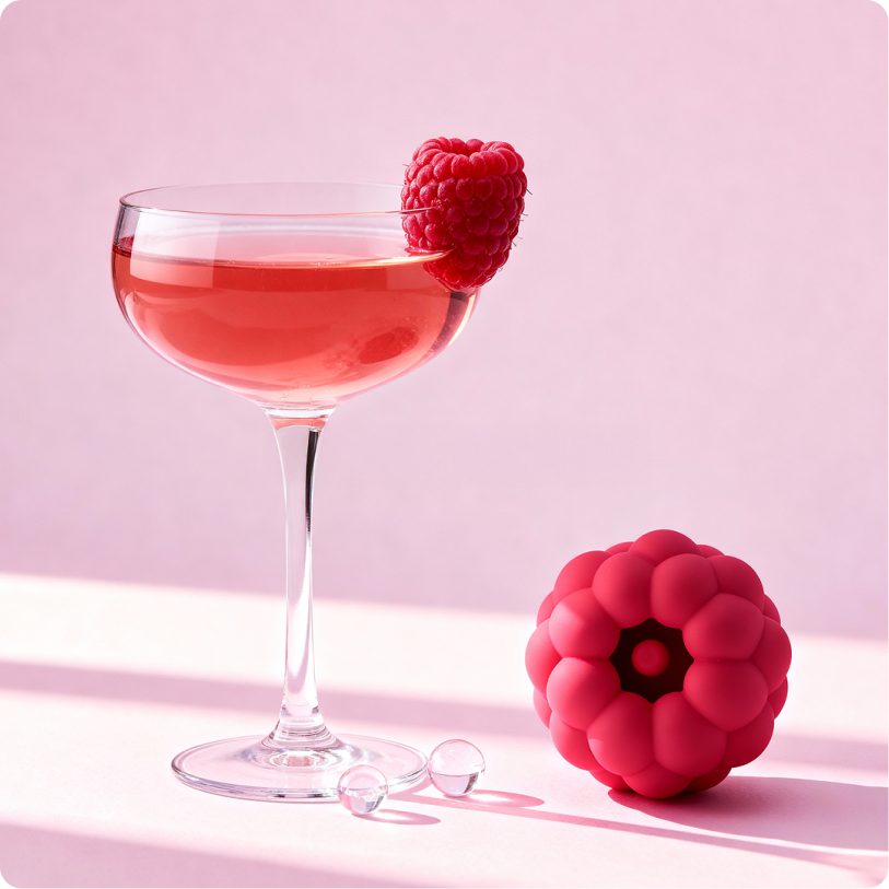 Berri Clitoral Vibrator (Raspberry) — with case